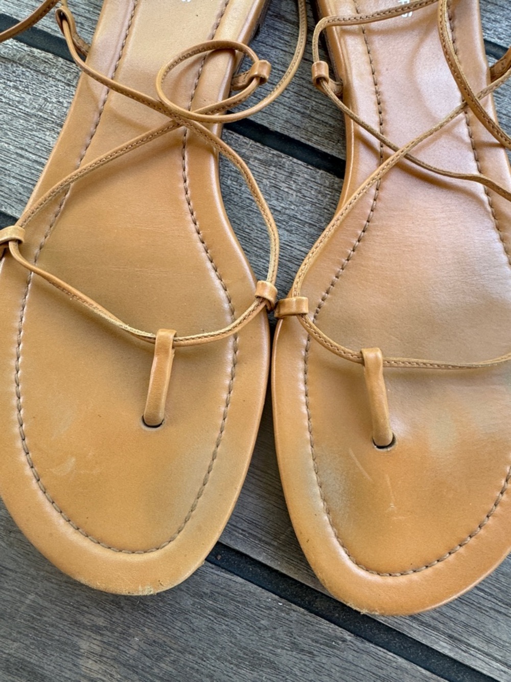 Michael Kors Collection Bradshaw sandal Lace-Up Leather Sandals - Picture 4 of 8